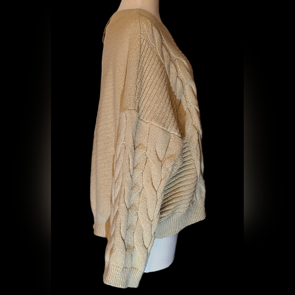 NWT Wonderly size XL tan sweater - Picture 2 of 7
